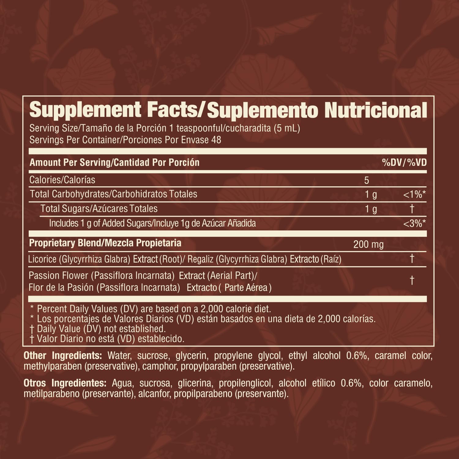 ESENCIA CORONADA Herbal Supplement 299g on a wooden table