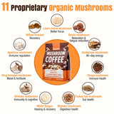 Esowbe Organic Mushroom Coffee Blend spoonful on a table