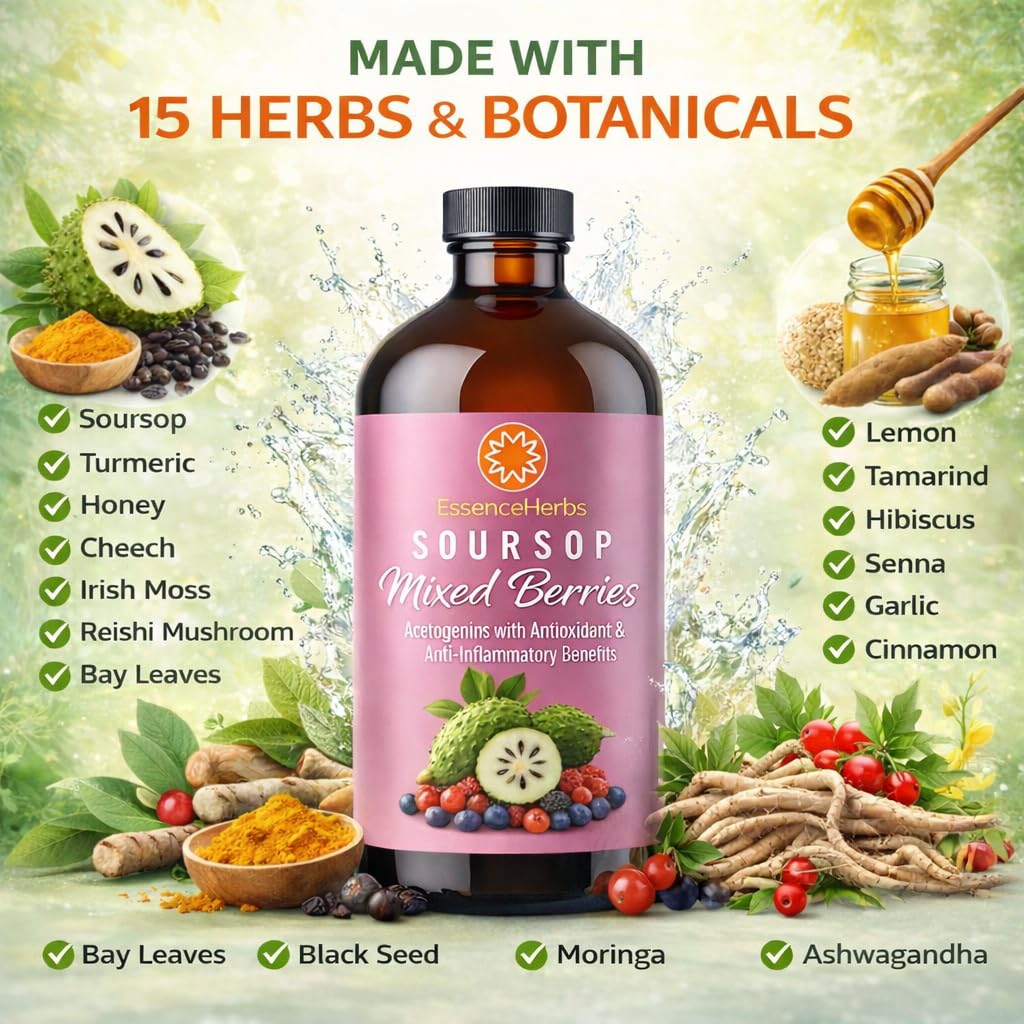 Essence Herbs Soursop Bitters Liquid packaging details