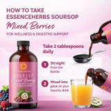 Essence Herbs Soursop Bitters Liquid with Mixed Berries lifestyle scene