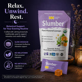Essential Candy Sleep Supplement Slumber Blend side view packaging