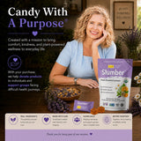 Essential Candy Sleep Supplement Slumber Blend with chamomile flowers