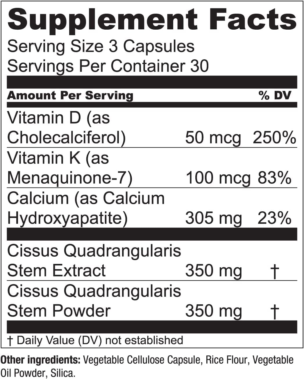 Essential Elements Bone Health Supplement capsule format