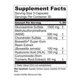 Essential Elements Glucosamine Chondroitin supplement capsules on a table