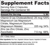 Essential Elements Magnesium Supplement on a wooden table