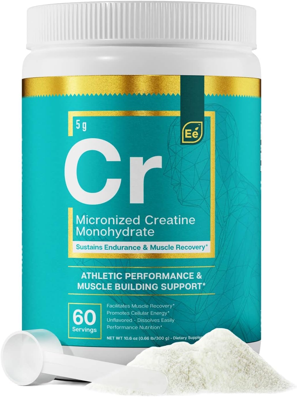 Essential Elements Micronized Creatine Monohydrate 358g front view