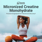 Essential Elements Micronized Creatine Monohydrate 358g mixed in water