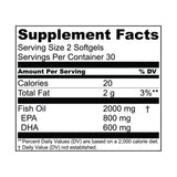 Essential Elements Omega-3 Fish Oil 1500mg nutritional information