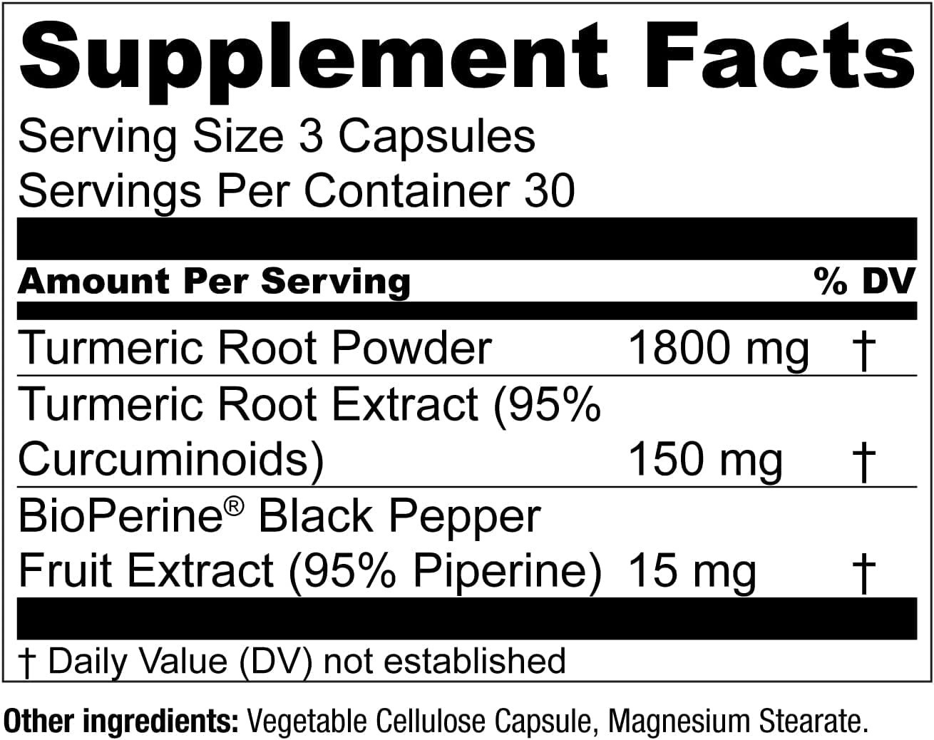 Essential Elements Turmeric Curcumin Supplement with BioPerine highlighted