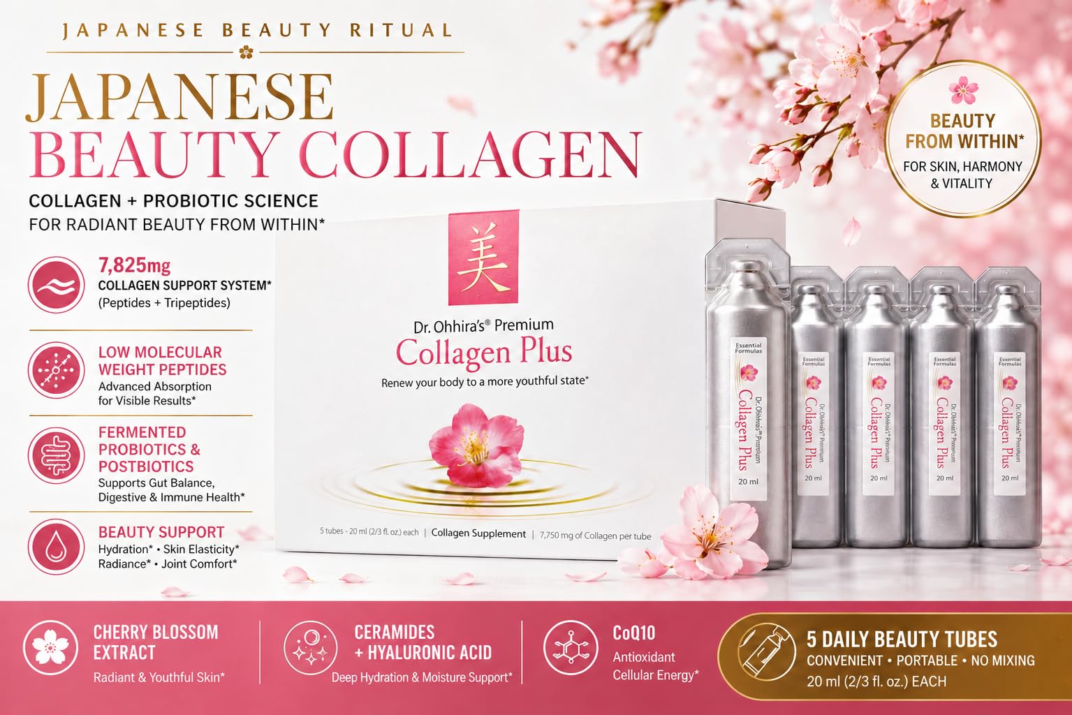 Essential Formulas Liquid Collagen Peptides 7,825mg serving size