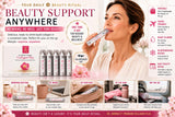 Essential Formulas Liquid Collagen Peptides vials with fresh blueberries