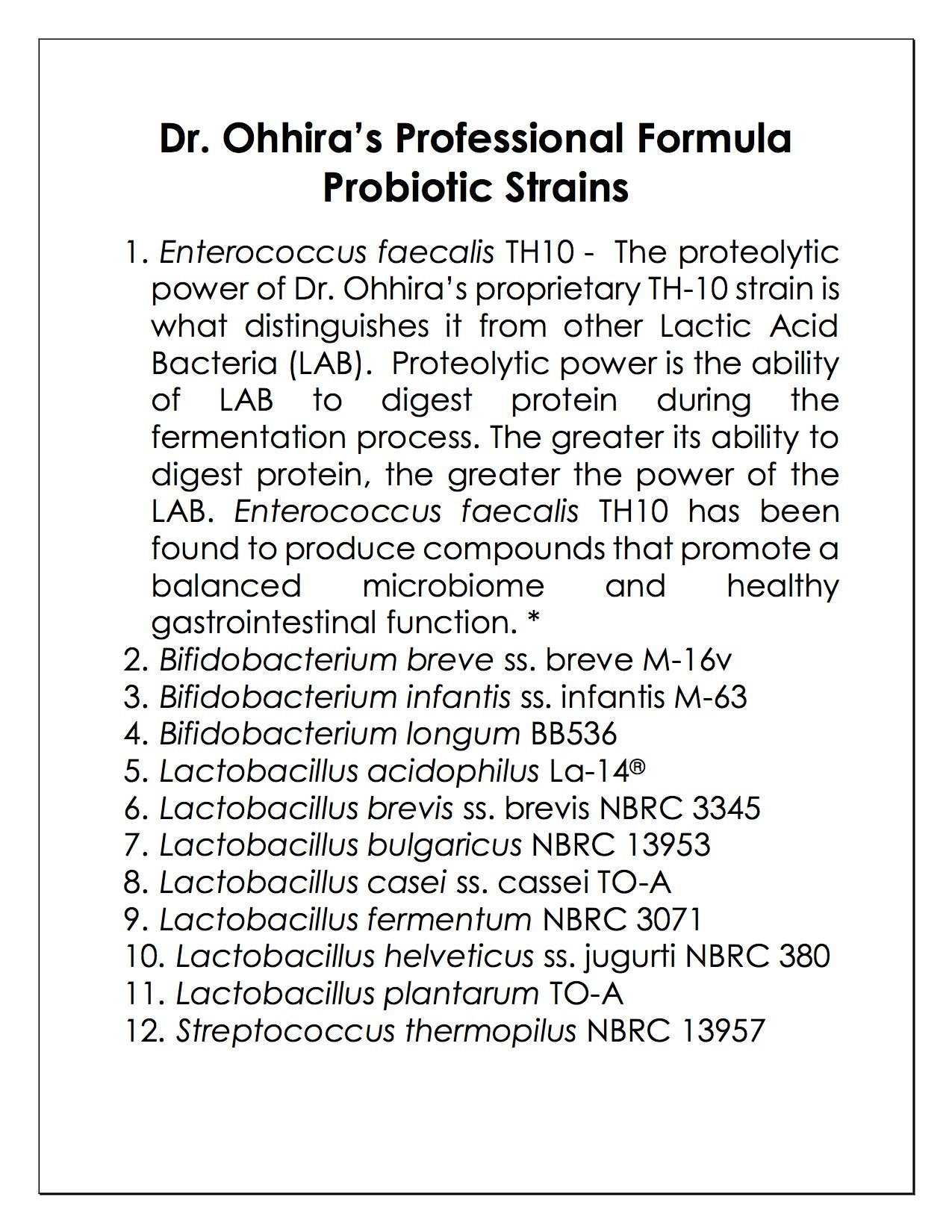Essential Formulas Probiotic Capsules back view