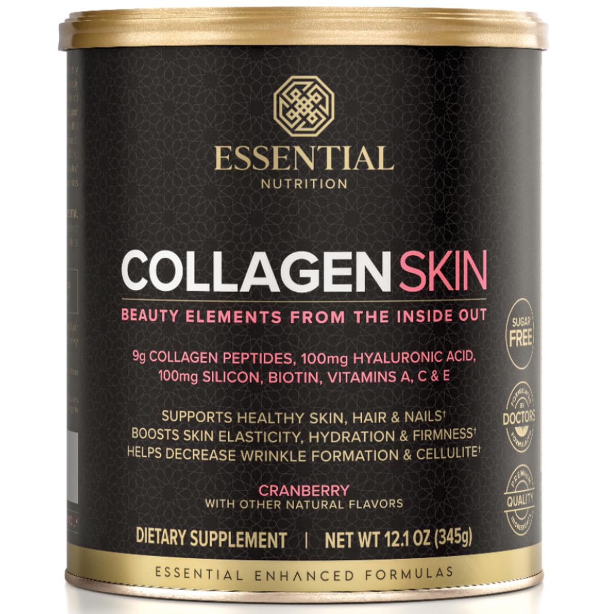 Essential Nutrition Collagen Skin Cranberry 422g front view