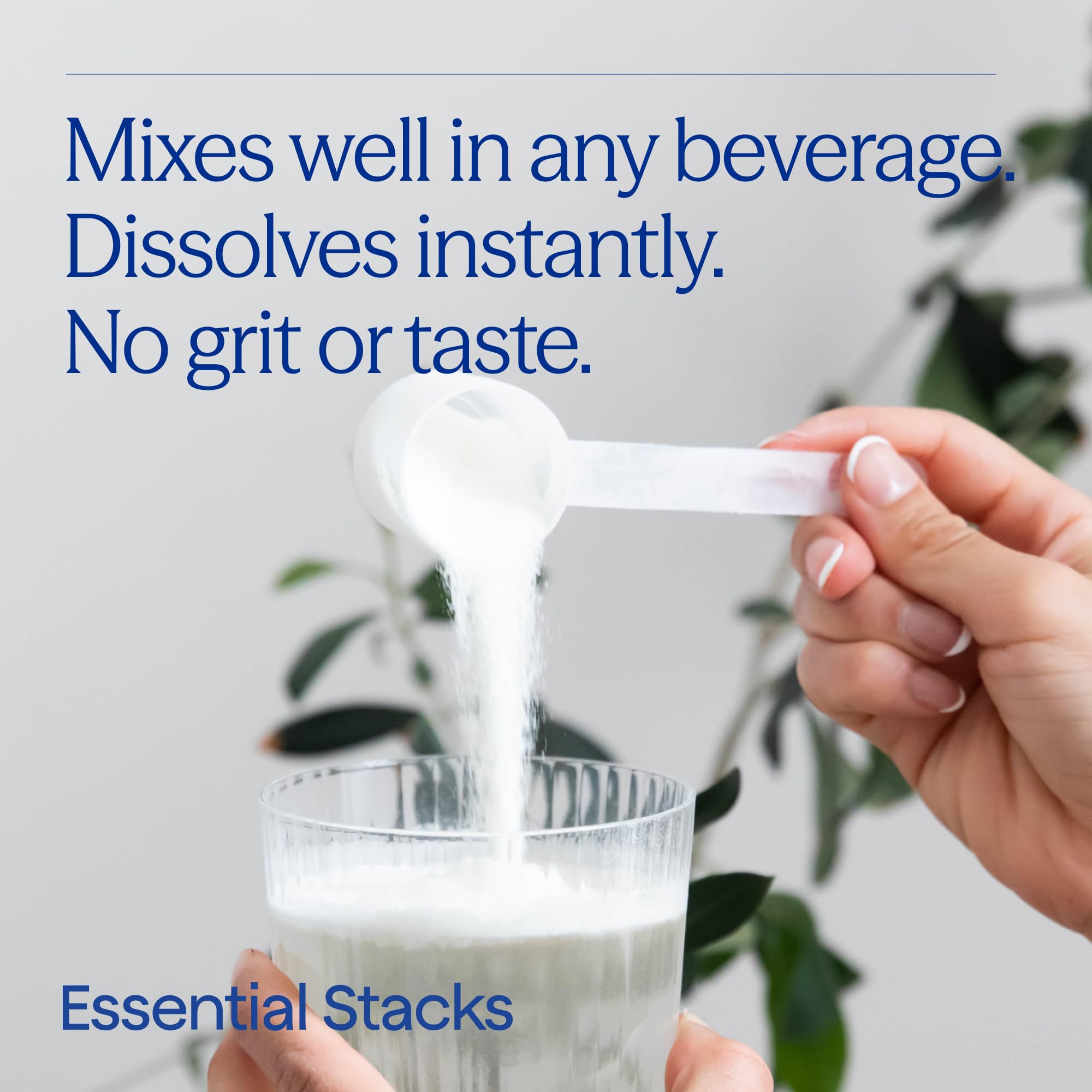 Essential Stacks L-Glutamine Powder powder texture