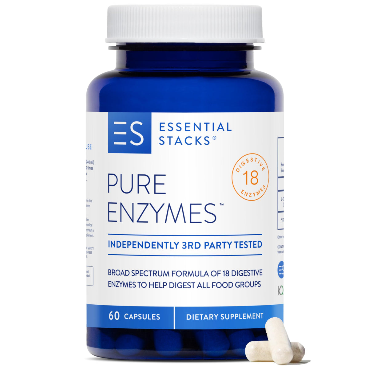 Essential Stacks Multi-Enzyme Supplement 50g front view