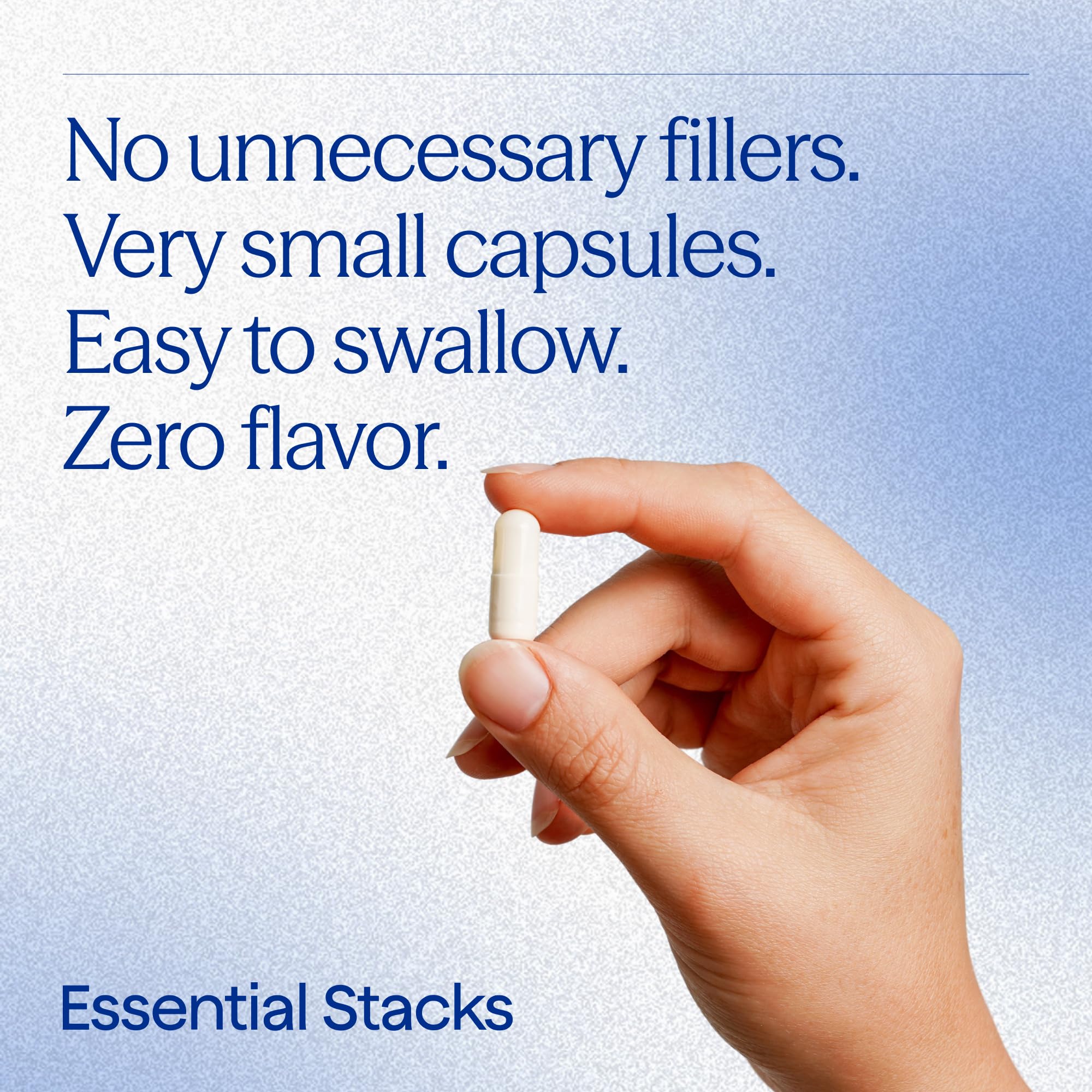 Essential Stacks Saccharomyces Boulardii Probiotics on a wooden table
