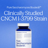 Essential Stacks Saccharomyces Boulardii Probiotics side view showing capsule