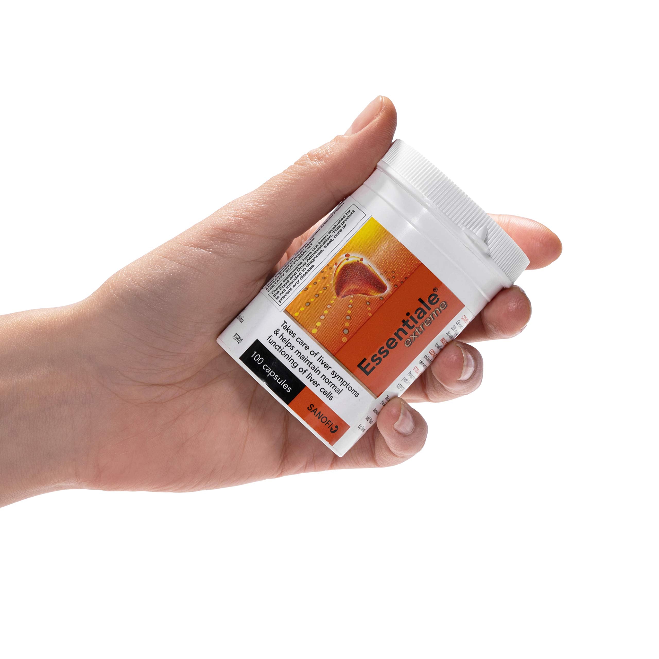 Essentiale Extreme Liver Support Capsules side view showing label