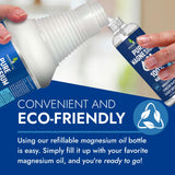 Essentially Based Magnesium Oil Spray 630g application demonstration