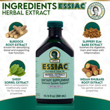 Essiac Herbal Supplement Liquid Extract 300g packaging details