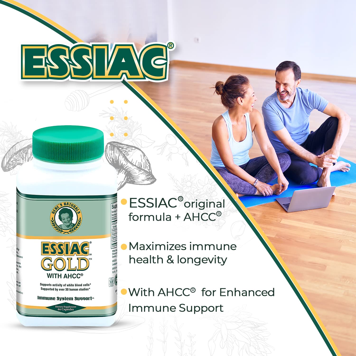 Essiac Herbal Supplement with AHCC ingredients list