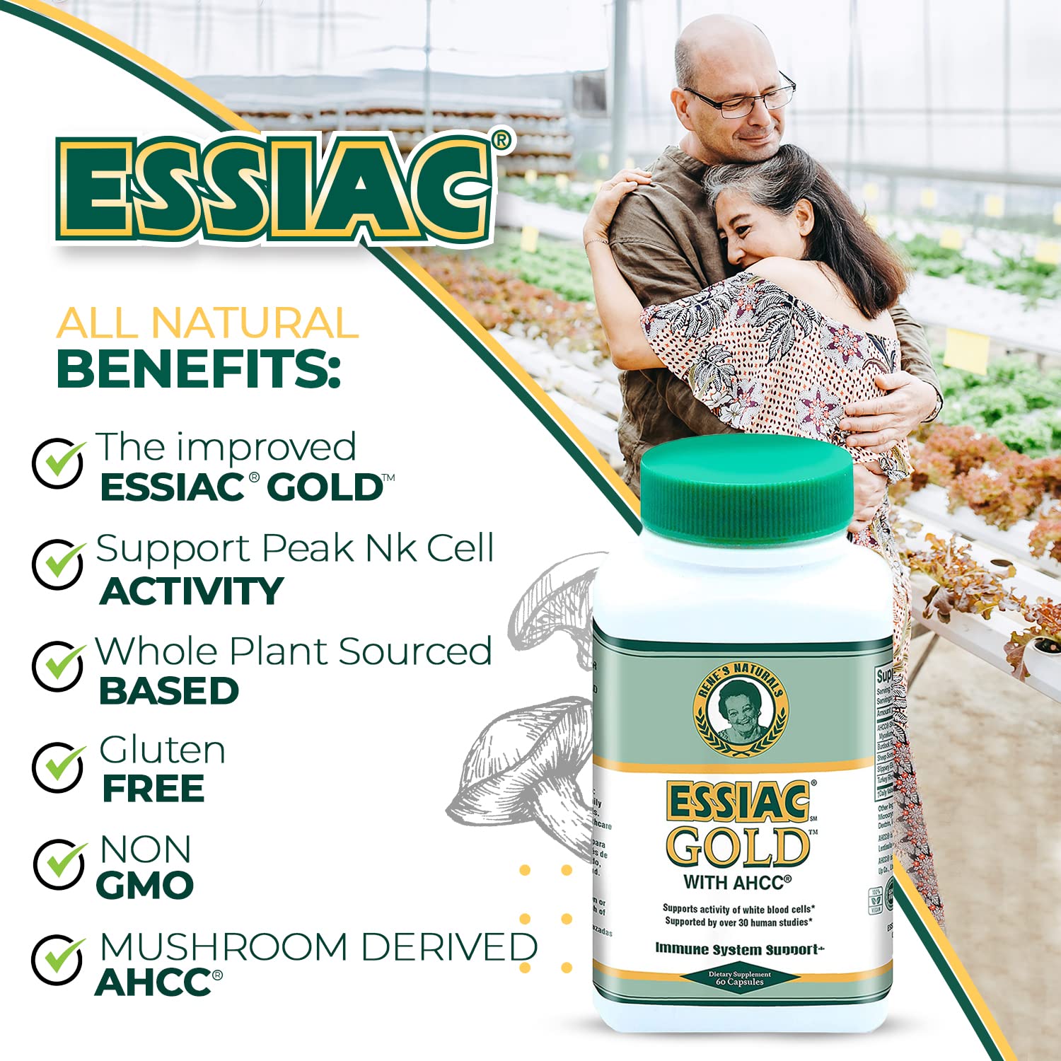 Essiac Herbal Supplement with AHCC lifestyle scene