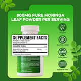 ESSNTLWELLNESS Moringa Powder Capsules with measuring spoon