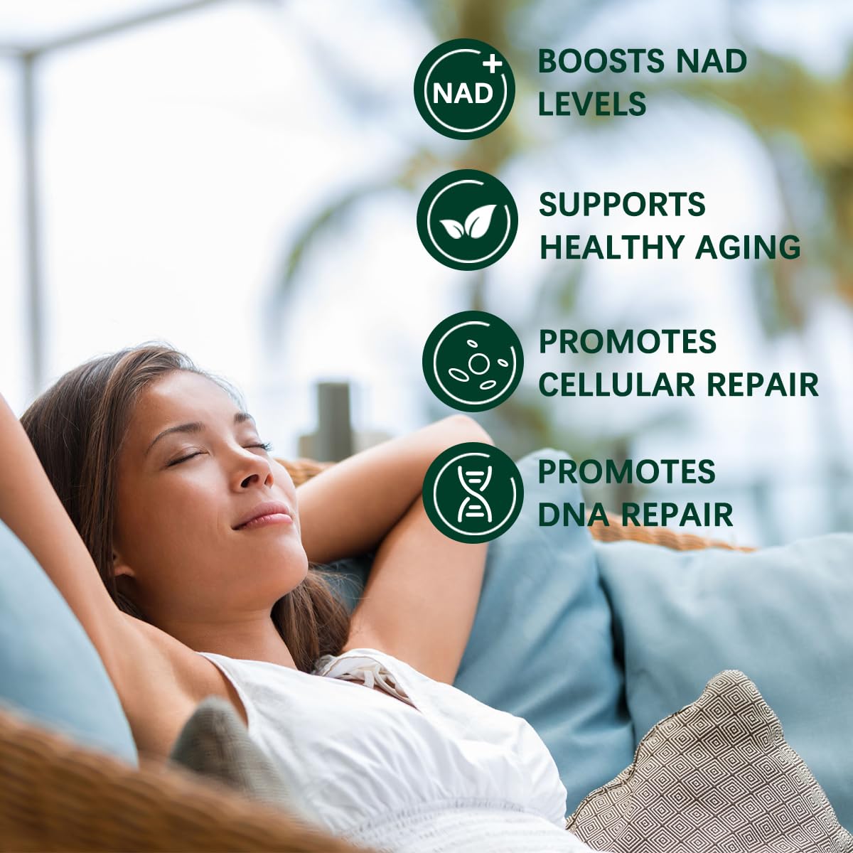 ESUNM NAD+ Liposomal Sirtuin Activator Supplement capsule close-up