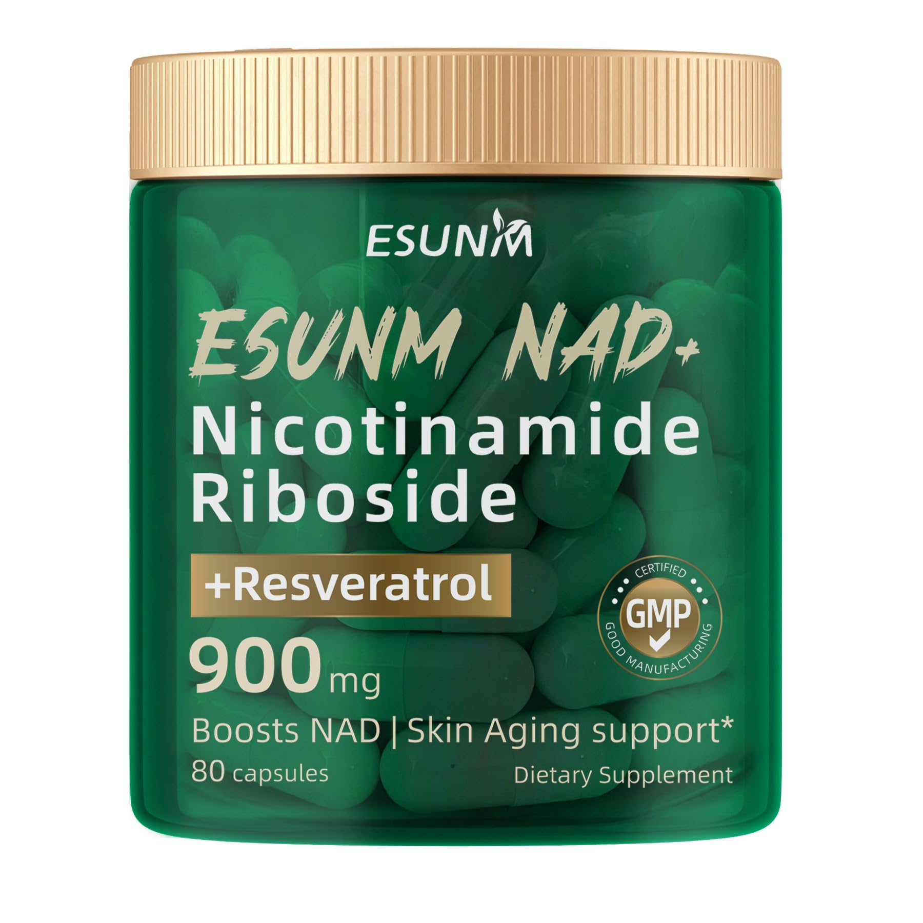 ESUNM NAD+ Liposomal Sirtuin Activator Supplement front view