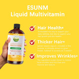 ESUNM Women's Liquid Multivitamin Peach Mango side view