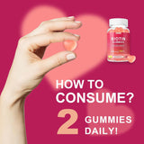 esverco Biotin Collagen Gummies back view with nutritional information