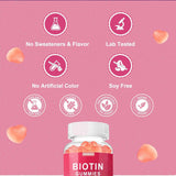 esverco Biotin Collagen Gummies side view of bottle