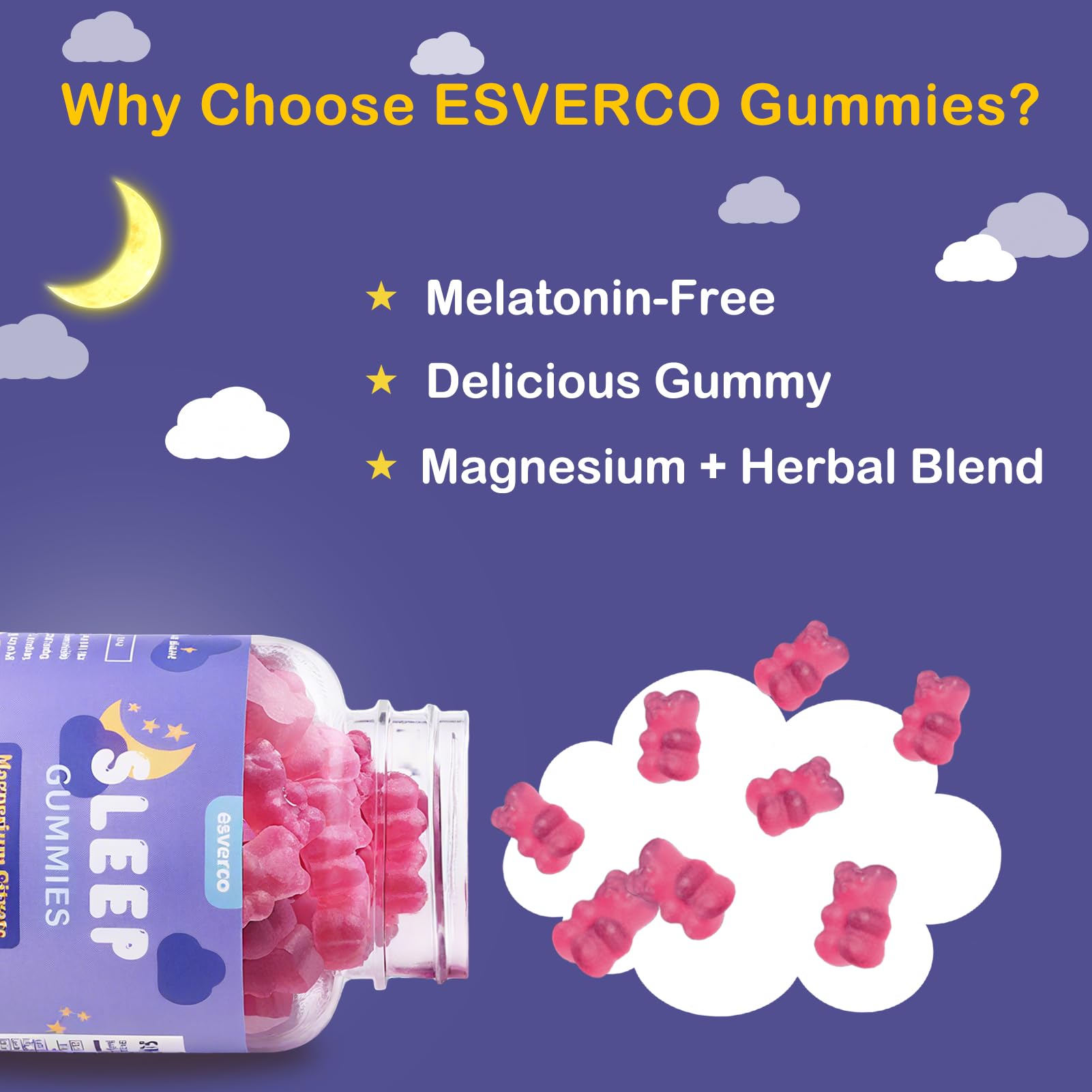 esverco Magnesium Citrate Gummies 500mg ingredients list