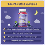 esverco Magnesium Citrate Gummies 500mg on a wooden table