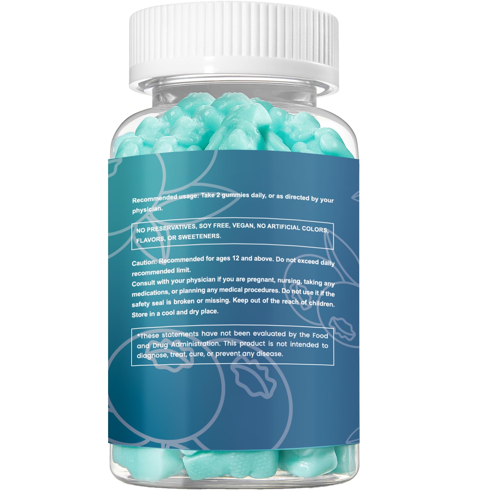 esverco Magnesium Glycinate Gummies 500mg gummies on a table