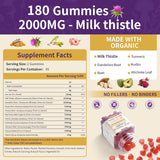 esverco Milk Thistle Gummies on a wooden table