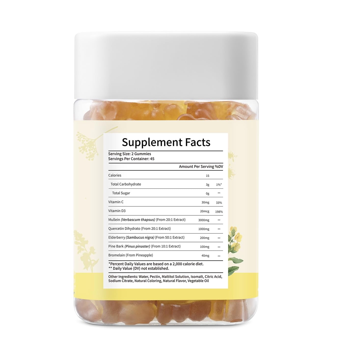 esverco Mullein Gummies packaging details