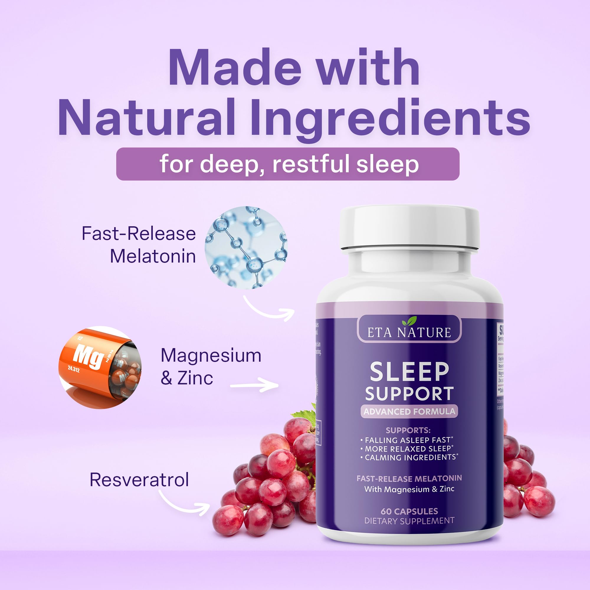 ETANATURE Sleep Supplement bottle with label