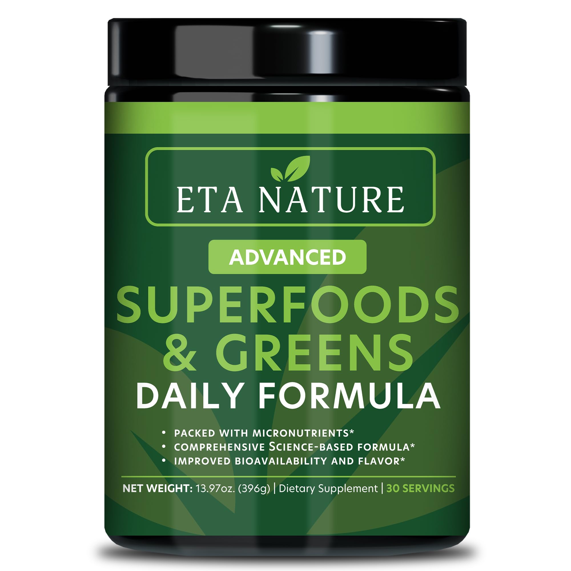 ETANATURE Super Greens Powder 499g front view
