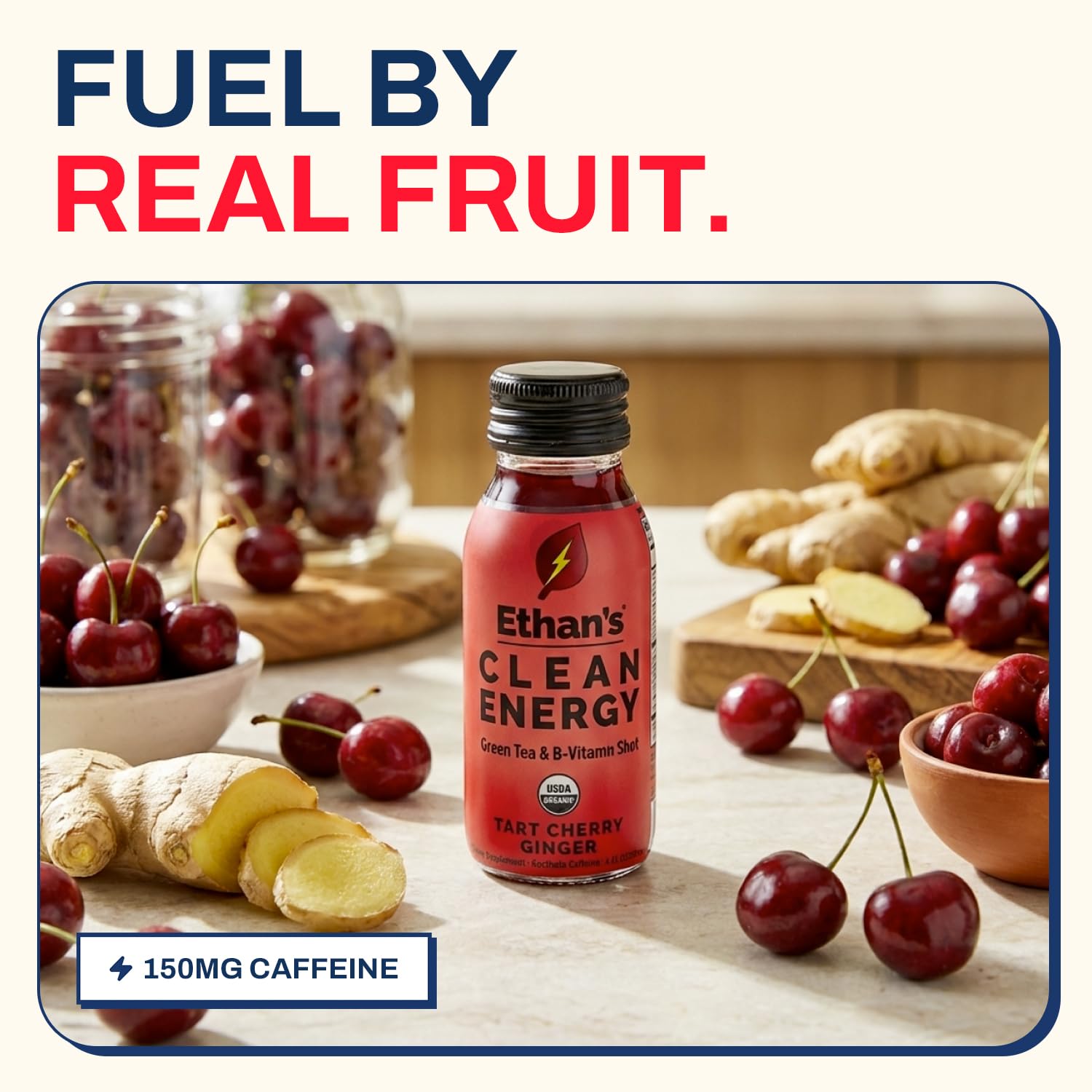 Ethan's Energy Shot outdoors on a hiking trail