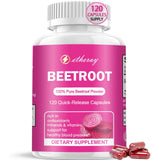 etheray Beetroot Capsules 120 Count front view