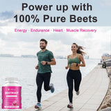 etheray Beetroot Capsules on a wooden table