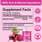 etheray Beetroot Capsules packaging side view