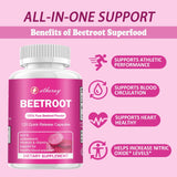 etheray Beetroot Capsules with a measuring spoon