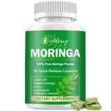 etheray Moringa Capsules 100% Pure 60 Count front view