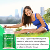 etheray Moringa Capsules 100g in a natural setting