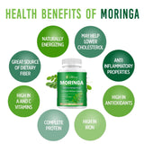 etheray Moringa Capsules 100g showing ingredients list
