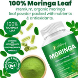 etheray Moringa Capsules 100g with a measuring spoon