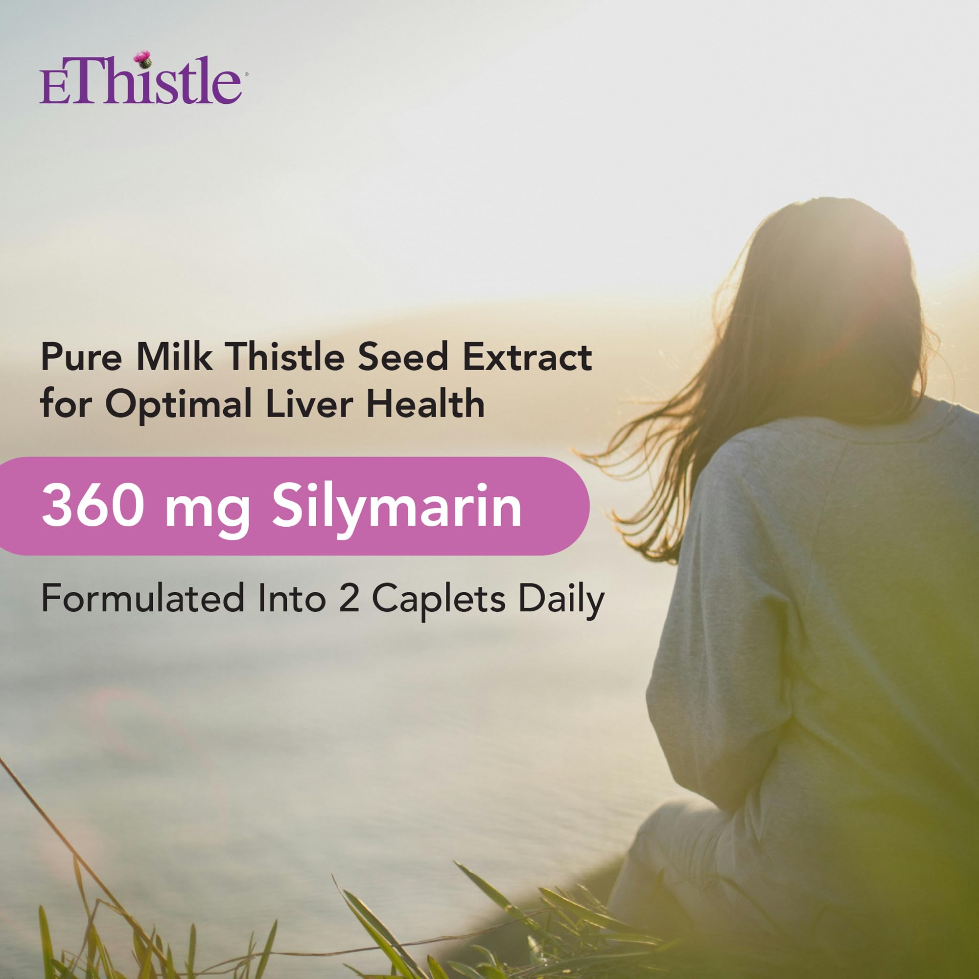 EThistle Milk Thistle Supplement side view