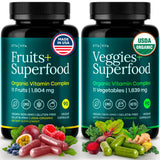 Etta Vita Arjuna Supplement front view with 31 organic fruits and vegetables